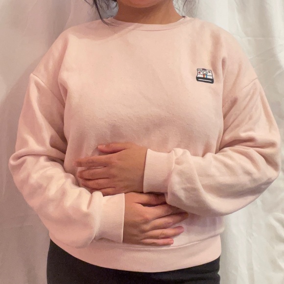 SOLD Forever 21 Oversized XS Embroidered Polaroid Camera Sweatshirt - Picture 3 of 6